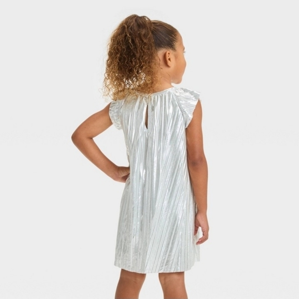 Oshkosh B'gosh Toddler Girls Slimmer Dress Silver - Picture 2 of 5